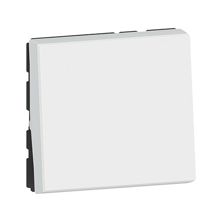Interrupteur va-et-vient Mosaic Easy-LED - 10 AX - 250V - 2 modules - Blanc antimicrobien