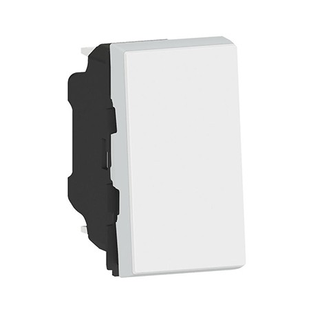Poussoir Mosaic Easy-LED - 6 AX - 250 V - 1 module - Blanc antimicrobien