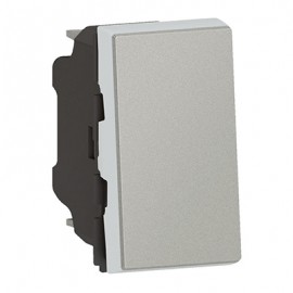 Interrupteur va-et-vient Mosaic Easy-LED - 10 AX - 250V - 1 module - Aluminium