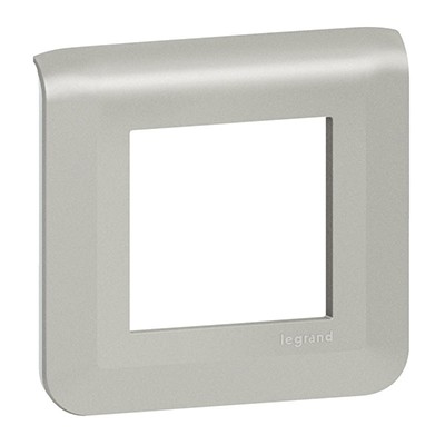 Plaque Mosaic avec support pour 3 x 2 modules montage vertical - blanc