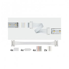 Lot de 2 connecteurs universels MaxLED - Blanc