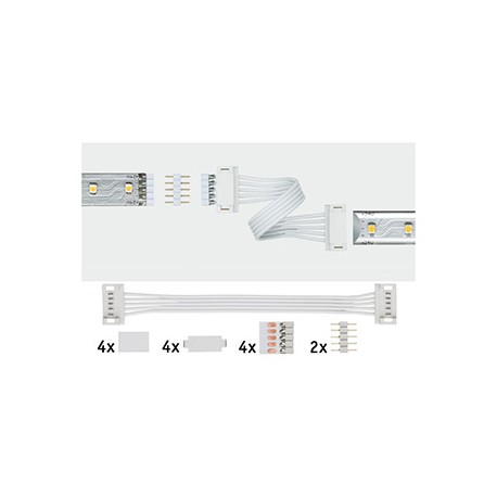 Lot de 2 connecteurs universels MaxLED - Blanc