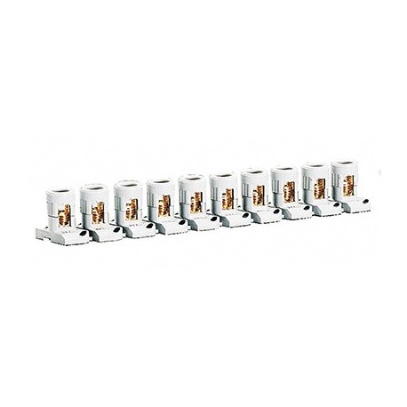 Barrette de connexion - 10 bornes - 2x16mm2 - Pas 21mm