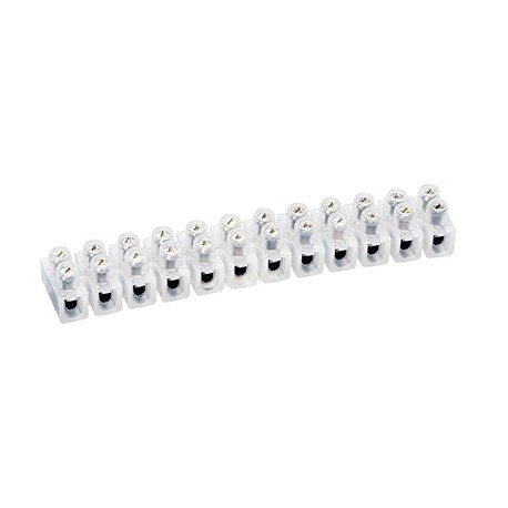 Barrettes de connexion Nylbloc - 12 éléments - 6mm2 - Blanc