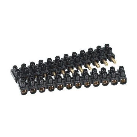 Barrette de connexion Suprem à broches - 12 éléments - 6mm2 - Noir