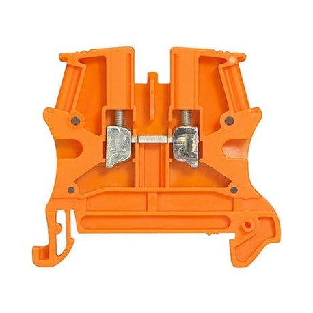 Bloc de jonction de passage Viking 3 - 4mm2 - 1 jonction - 1 Entrée/1 Sortie - Orange