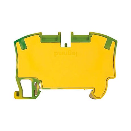 Bloc de jonction conducteur de protection Viking 3 - Pas 8mm - 1 jonction - 1 Entrée/1 Sortie - Vert/jaune