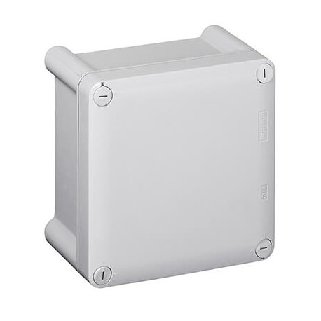 Boîtier industriel IP66 avec porte Opaque - 130 x 130 x 74mm - Gris