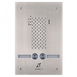 Platine encastrée IXSSA2L - Synthèse vocale - Boucle magnétique - IP65 - 2 boutons d'appel - Façade Inox