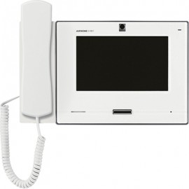 Moniteur vidéo IXMV7HWLA - Ecran 7” - Avec combiné - Boucle magnétique - Blanc