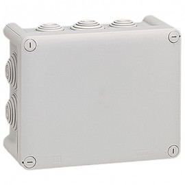 Boîte de dérivation Plexo IP55 - 10 entrées - 180 x 140 mm - Blanc