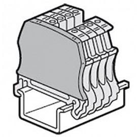 Cloison terminale - Pour bloc de jonction Viking3 - Pas 12 ou 15mm - Gris