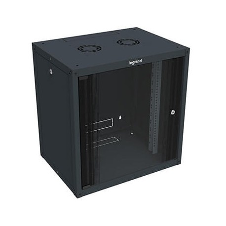 Coffret fixe Linkeo - 19” - Capacité 15U - 738x600x600mm - Livré à plat - Anthracite