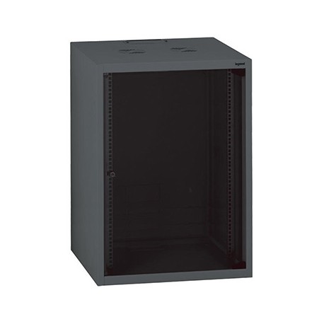 Coffret fixe Linkeo - 19” - Capacité 15U - 758x600x600mm - Livré monté - Anthracite