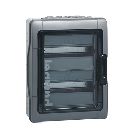 Coffret Plexo³ - 18x2 modules - IP65 - Gris