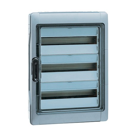 Coffret Plexo³ - 18x4 modules - IP65 - Gris