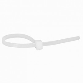 Boîte de 100 colliers Colring à denture extérieure -  4,6 x 180 mm - Blanc