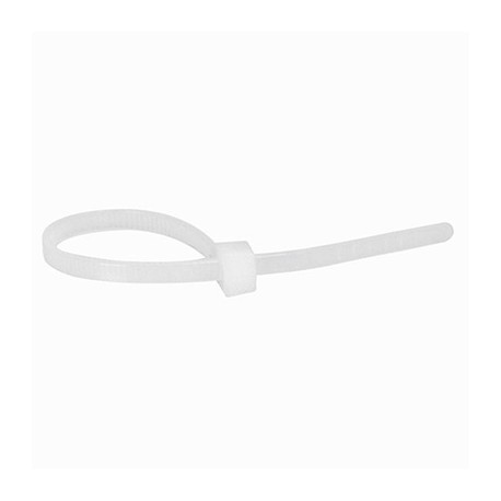 Boîte de 100 colliers Colring à denture intérieure - 4,6 x 360 mm - Blanc