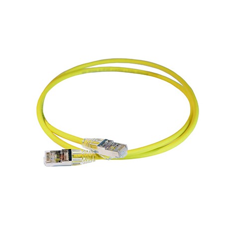 Cordon de brassage RJ45 - Cat.6A - S/FTP - 1m - Jaune