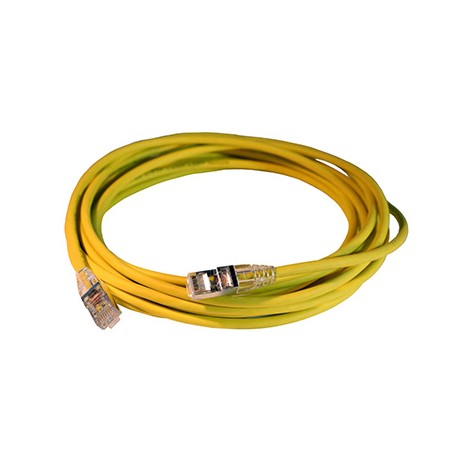 Cordon de brassage RJ45 - Cat.6A - S/FTP - 5m - Jaune