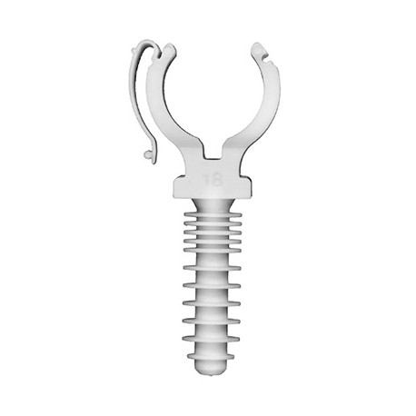 Seau de 100 Clipeo simples - Pour tubes multicouches - Blanc
