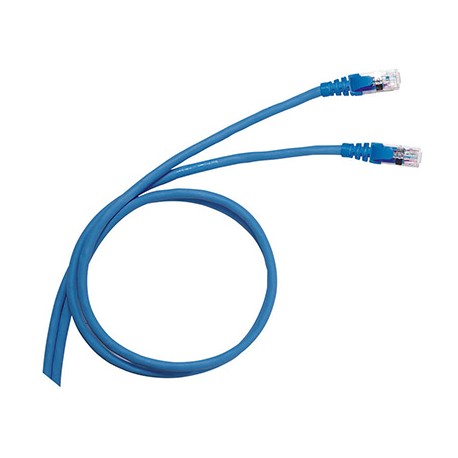 Cordon de brassage RJ45 LCS³ - Cat.6 - F/UTP écranté - 2m - Bleu