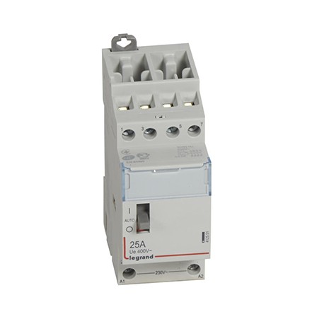 Contacteur de puissance CX³ bobine 230V~ - 4P 250V~ - 25A - contact 4F - 2 modules