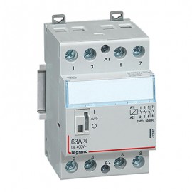 Contacteur de puissance silencieux CX³ bobine 230V~ - 4P 400V~ - 63A - contact 4F - 3 modules