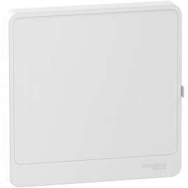 Porte Styl blanche pour coffret de répartition et de communication Resi9 - 13 modules - 1 rangée