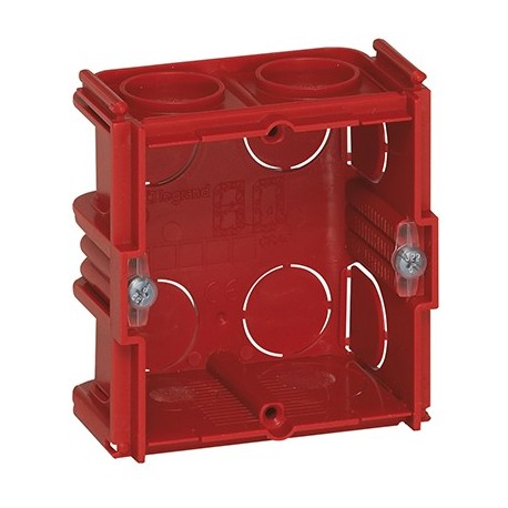 Boite d'encastrement BATIBOX maçonnerie simple poste profondeur 40 mm