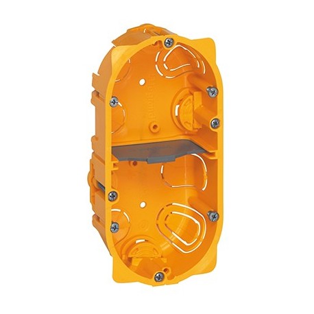 Boite d'encastrement Batibox pour cloisons sèches - Double poste - Prof 40mm