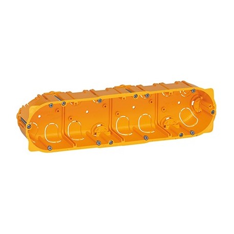 Boite d'encastrement Batibox pour cloisons sèches - Quadruple poste - Prof 40mm