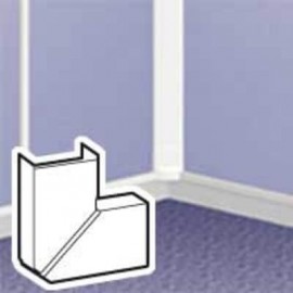 Angle plat variable - pour moulure DLPlus 32x12,5 - blanc