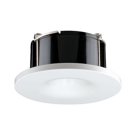Adaptateur pour suspension - Rond - Blanc dépoli - Diamètre d'encastrement 68 mm - Sans ampoule