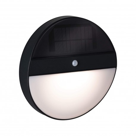 Applique solaire outdoor Elois - Anthracite - 1W - 3000K - IP44 - Détecteur de mouvement - Non dimmable