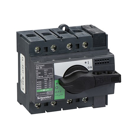 Interrupteur sectionneur Interpact INS40 - 4P - 40A - 500VCA