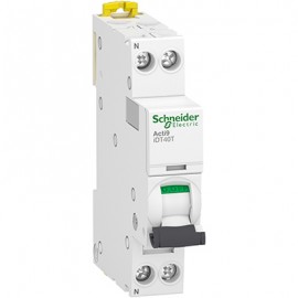 Disjoncteur 2A - iDT40T Acti9 - 4.5/6kA - Courbe C - 1P+N