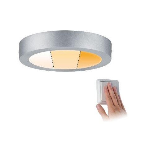 Plafonnier LED Carpo - 15W - 225mm - Rond - Chrome mat - Dimmable