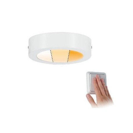 Plafonnier LED Carpo - 15W - 300mm - Rond - Blanc dépoli - Dimmable