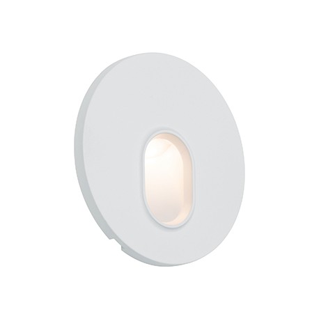Luminaire encastré mural rond - 1,7W - 2700K - Blanc
