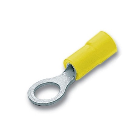 Cosse ronde jaune pré-isolée PVC pour câble cuivre - GFM4