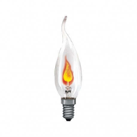 Ampoule incandescente flamme scintillante - E14 - 3W - H 130mm - Dimmable