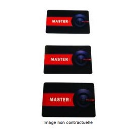 Kit de programmation Argo - 3 badges maîtres - Format CB - Noir et rouge