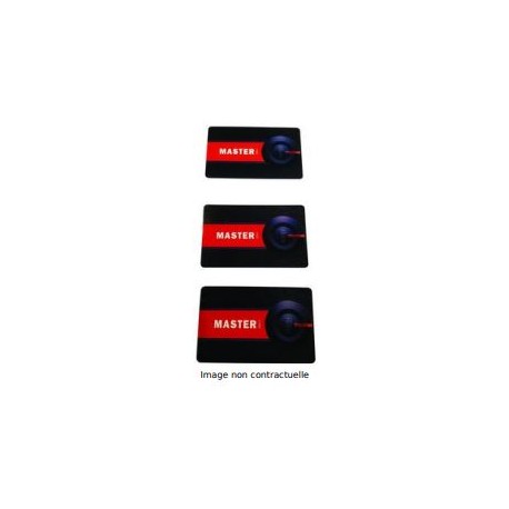Kit de programmation Argo -  3 badges maîtres - Format CB -  Noir et rouge
