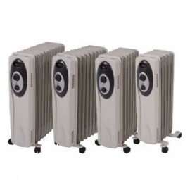 Radiateur à Bain d'huile SAHARA 2003 - Appoint - 2000W - Blanc