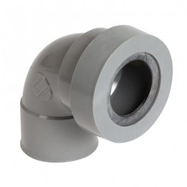 Raccord évacuation - Coude - A joint - Femelle/femelle - 87° - ø40mm