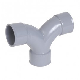 Raccord évacuation - Double coude - Femelle/femelle - 87° - ø40mm