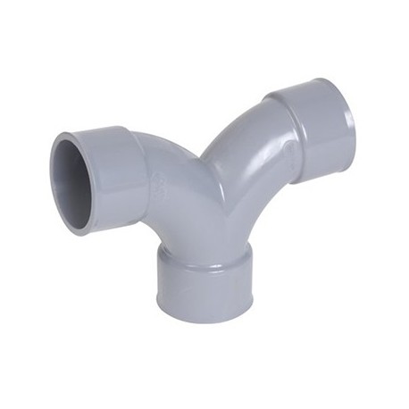 Raccord évacuation - Double coude - Femelle/femelle - 87° - ø40mm
