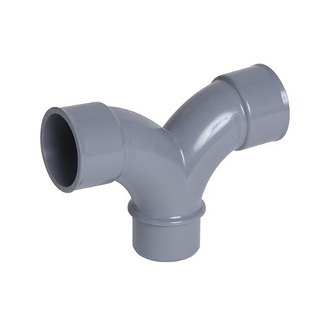 Raccord évacuation - Double coude - Mâle/femelle - 87° - ø32mm