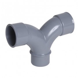 Raccord évacuation - Double coude - Mâle/femelle - 87° - ø40mm